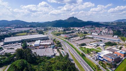 Pico do Jaraguá in Osasco, São Paulo, Brazil. Highest point in the city of São Paulo. With the...