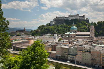 Fototapeta na wymiar Panoramic view of Salzburg. Austria