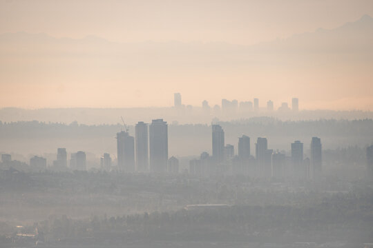 morning city landscape sunrise