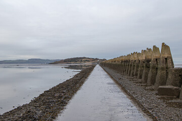 Cramond Island footpath view, Edinburgh, Scotland