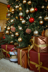 christmas tree with presents