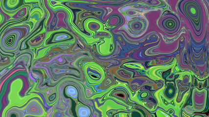 Abstract glowing multicolored liquid background