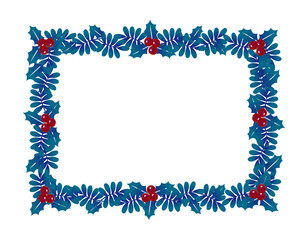 Hand drawn Christmas frame illustration