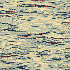 Fun yellow blue red abstract seamless texture. Modern retro swim wear fashion all over print. Coastal living cushion cover design or beach cottage fabric background. High quality jpg batik swatch.