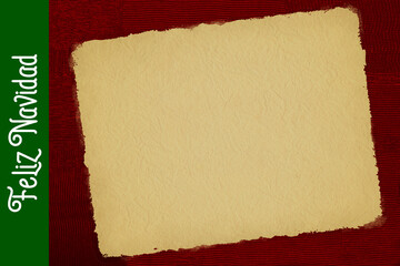 Christmas paper with ribbon