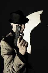 Spy thriller pistol gun