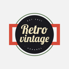 Set of Vintage and Retro Badge, Label, or Emblems for Apparel Store Logo, or Other Business. Retro Symbol for Cloth