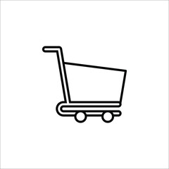 Shopping Cart Icon, flat design best vector icon on white background