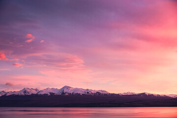 Sunrise in the mountains