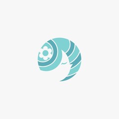 women's natural logo. vector illustration for business logo or icon