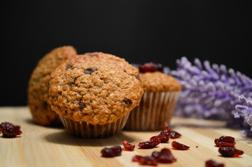 Muffin aux canneberges 