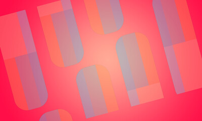pink gradient background with oval squares of various colors