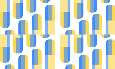 background of a collection of oval boxes of various colors