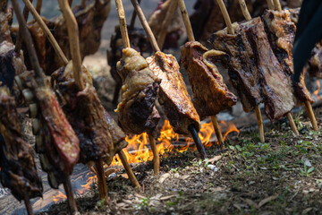 Asado de tradicion misionera