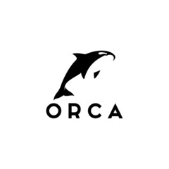 jumping orca whale logo design inspiration