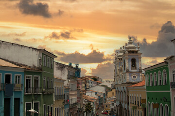 Naklejka premium Pelourinho Historic Center of the city of Salvador Bahia Brazil
