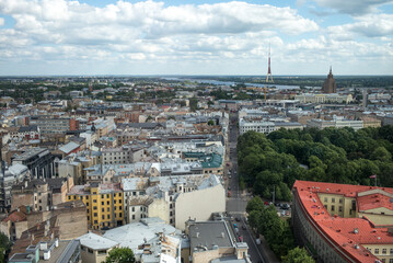 Fototapeta na wymiar Panoramic view of Riga Latvia