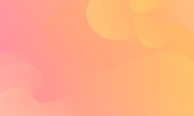 Abstract Orange waves geometric background. Modern background design. gradient color. Fluid shapes composition. Fit for presentation design. website, banners, wallpapers, brochure, posters