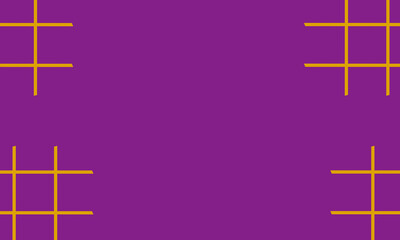 purple background with yellow grid in the corners