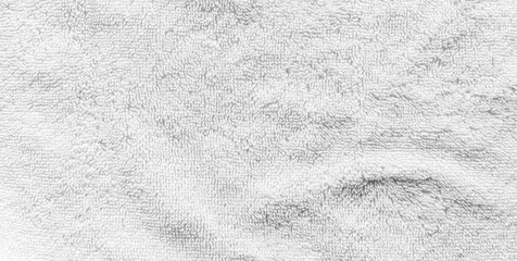 Panorama of Soft and Clean white towel texture and seamless background