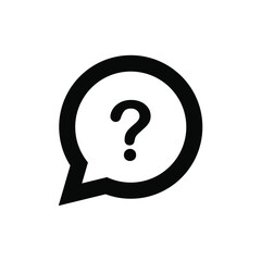 question mark icon for website on white background
