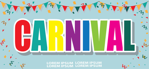 banner template carnival design