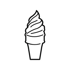 ice cream icon on white background