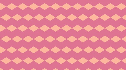 ダイヤモンドパターン　ピンク