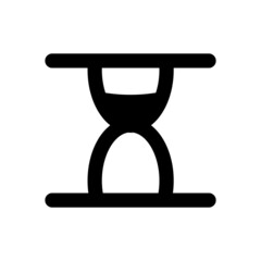 Hourglass icon illustration for business and management on isolated background
