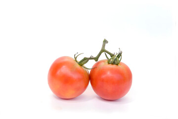 Fresh Tomatoes isolated on white.
