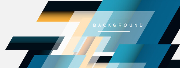 Vector background. Abstract overlapping color lines design with shadow effects. Illustration for wallpaper banner background or landing page