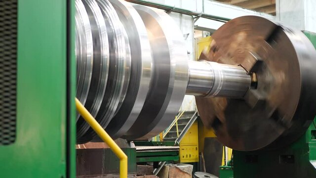 Factory manufacturing rotor of steam turbine for nuclear power plant