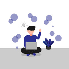 businessman with laptop