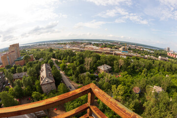 view of the outskirts of the city of Perm