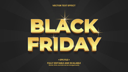 Black friday 3d text effect