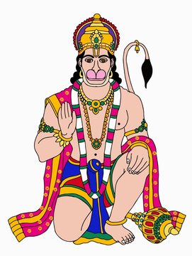 A beautiful illustrations of indian gods and goddesses