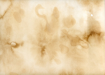 Coffee texture on drawing paper.