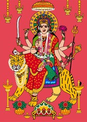  A beautiful illustrations of indian gods and goddeses