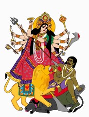  A beautiful illustrations of indian gods and goddeses