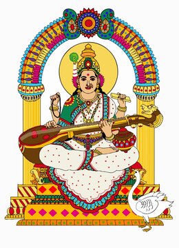  A beautiful illustrations of indian gods and goddeses
