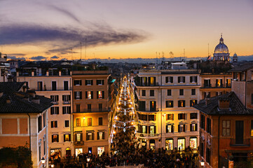 Fototapeta na wymiar Piazza di Spagna, Rome, Italie