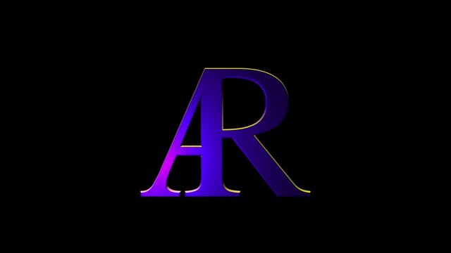 Alchemical Symbol For Aqua Regia-2 Icon Animation. Purple text with alpha channel. Esoteric Alchemy symbology