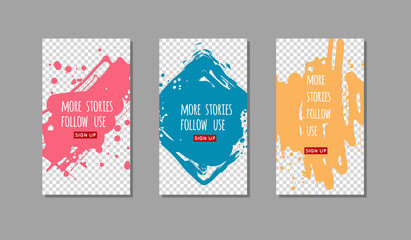 Color ink brush stroke on white background.