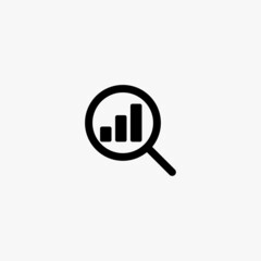 analytics icon. analytics vector icon on white background