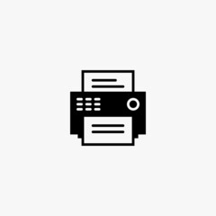 fax icon. fax vector icon on white background