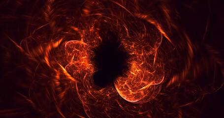 Fototapeta premium 3D rendering abstract colorful fractal light background