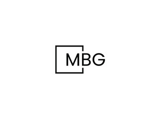 MBG letter initial logo design vector illustration