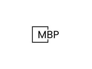 MBP letter initial logo design vector illustration