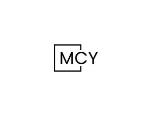 MCY Letter Initial Logo Design Vector Illustration