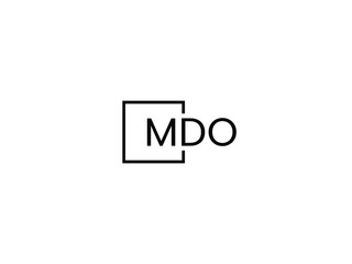 Obraz premium MDO Letter Initial Logo Design Vector Illustration